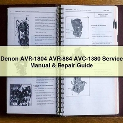 Denon AVR-1804 AVR-884 AVC-1880 Service Repair Workshop Manual PDF