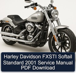 2001 Harley Davidson Softail Fxsti Standard Service Repair Workshop Manual PDF