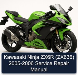 2005-2006 Kawasaki Ninja ZX6R (ZX636) Service Repair Workshop Manual PDF