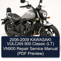 2006-2009 KAWASAKI VULCAN 900 Classic (LT) VN900 Repair Service Manual (PDF Preview) 