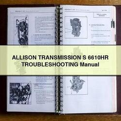 Allison Transmission S 6610HR Service Repair Workshop Manual PDF