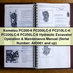Komatsu Hydraulic Excavator Service Repair Workshop Manual PDF
