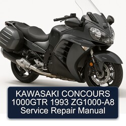 1993 Kawasaki Concours Models 1000GTR Zg1000-a8 Service Repair Workshop Manual PDF