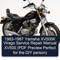 1983-1987 Yamaha Virago XV500K XV500 ( Preview Perfect DIY Person) Service Repair Workshop Manual PDF