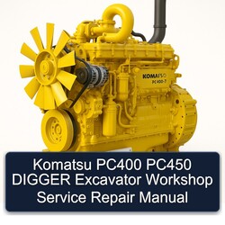 Komatsu PC400 PC450 Digger Excavator Service Repair Workshop Manual PDF