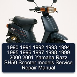 1992-2001 Yamaha Razz SH50 Scooter Models Service Repair Workshop Manual PDF