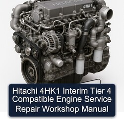 Hitachi 4hk1 Interim Tier 4 Compatible Engine Service Repair Workshop Manual PDF