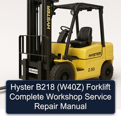 Hyster B218 (W40Z) Forklift Service Repair Workshop Manual PDF