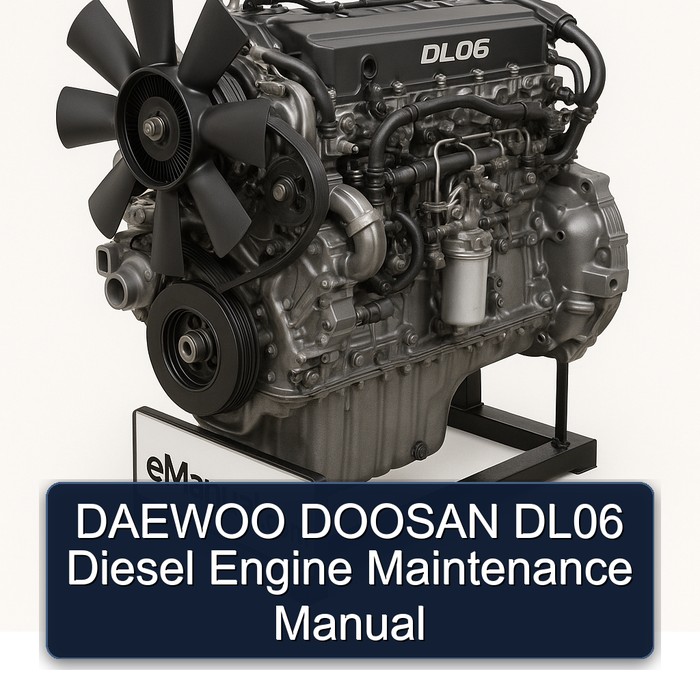 Daewoo Doosan DL06 Diesel Engine Maintenance Service Repair Workshop Manual PDF