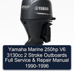 1990-1996 Yamaha Marine 250HP V6 3130CC 2 Stroke Outboards Service Repair Workshop Manual PDF