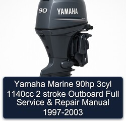 1997-2003 Yamaha Marine 90HP 3CYL 1140CC 2 Stroke Outboard Service Repair Workshop Manual PDF