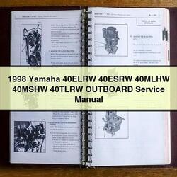 1998 Yamaha 40ELRW 40ESRW 40MLHW 40MSHW 40TLRW Outboard Service Repair Workshop Manual PDF