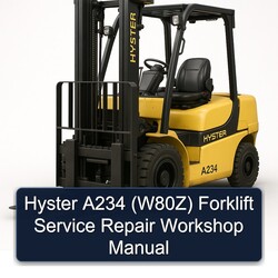 Hyster A234 (W80Z) Forklift Service Repair Workshop Manual PDF