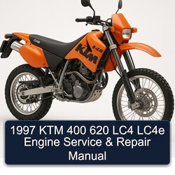 1997 KTM 400 620 LC4 LC4E Engine Service Repair Workshop Manual PDF