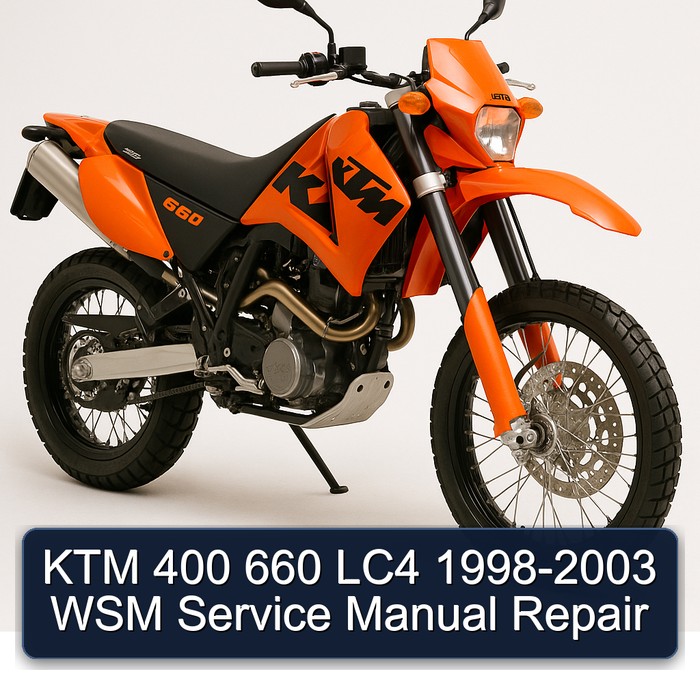 1998-2003 KTM 400 660 LC4 - WSM Service Repair Workshop Manual PDF
