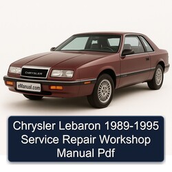 1989-1995 Chrysler Lebaron Service Repair Workshop Manual PDF