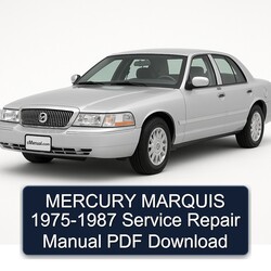 1975-1987 Mercury Grand Marquis Service Repair Workshop Manual PDF