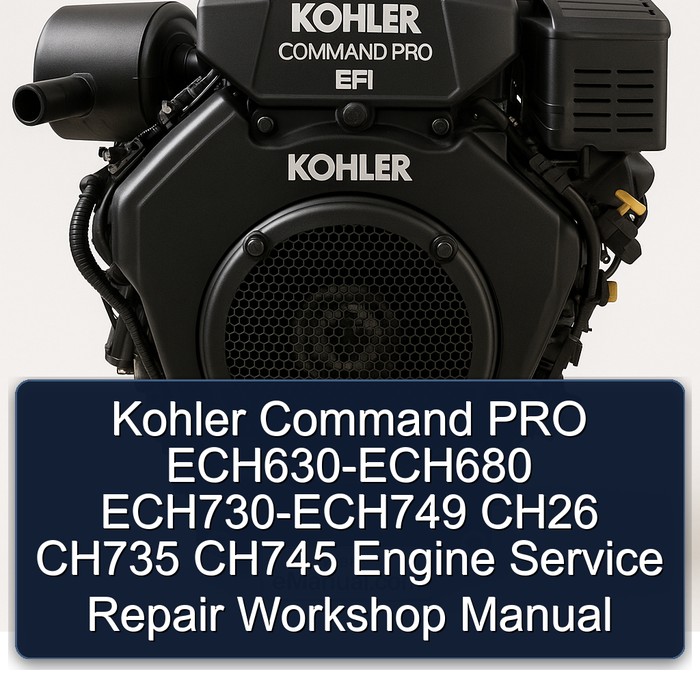 Kohler Command Pro EFI Models Ech630-ech680 Ech730-ech749 CH26 CH735 CH745 Engine Service Repair Workshop Manual PDF