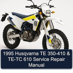 1995 Husqvarna TE Models 350-410 TE-TC 610 Service Repair Workshop Manual PDF