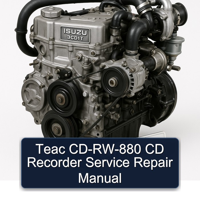 Isuzu 3 CD 1 T Teac Cd-rw-880 Recorder Service Repair Workshop Manual PDF