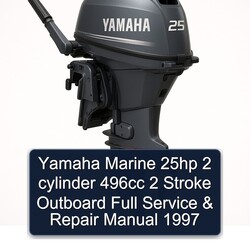 1997 Yamaha Marine 25HP 2 Cylinder 496CC Stroke Outboard Service Repair Workshop Manual PDF