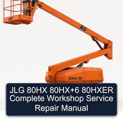 JLG 80HX 6 80HXER Service Repair Workshop Manual PDF