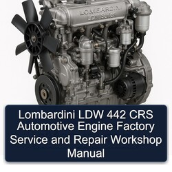 Lombardini LDW Series 442 CRS Automotive Engine Service Repair Workshop Manual PDF