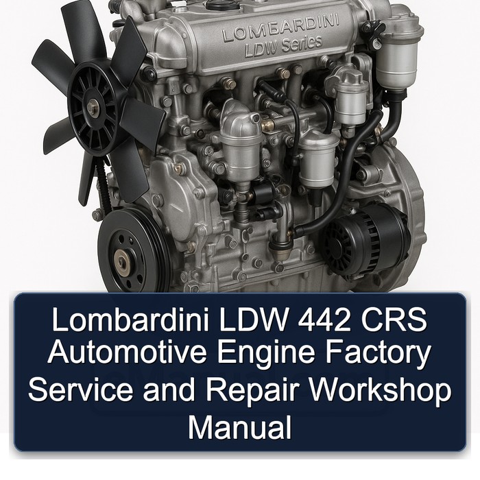 Lombardini LDW Series 442 CRS Automotive Engine Service Repair Workshop Manual PDF