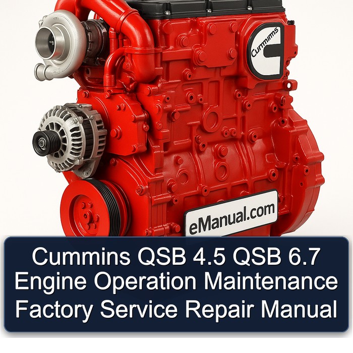 Cummins M Series QSB 4.5 6.7 Engine Operation Service Repair Workshop Manual PDF