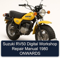 1980 Suzuki RV Series RV50 Digital Onwards Service Repair Workshop Manual PDF