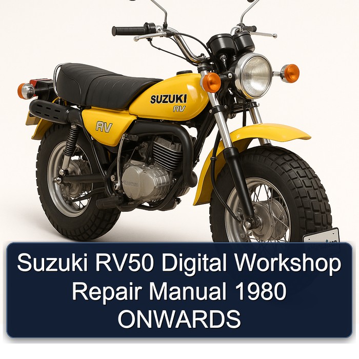 1980 Suzuki RV Series RV50 Digital Onwards Service Repair Workshop Manual PDF