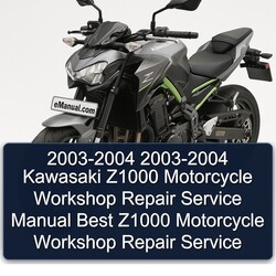2003-2004 Kawasaki Z1000 Motorcycle Best Service Repair Workshop Manual PDF
