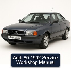 1992 Audi 80 Service Repair Workshop Manual PDF
