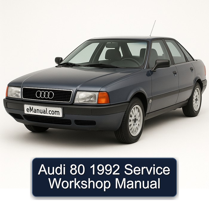 1992 Audi 80 Service Repair Workshop Manual PDF