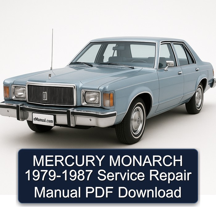 1979-1987 Mercury Monarch Service Repair Workshop Manual PDF