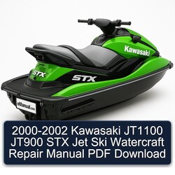 2000-2002 Kawasaki JT1100 JT900 STX Jet Ski Watercraft Service Repair Workshop Manual PDF