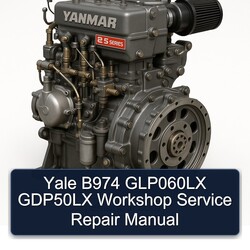 Yanmar 2 S Series Yale B974 GLP060LX GDP50LX Service Repair Workshop Manual PDF