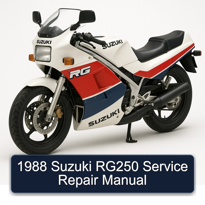1988 Suzuki RG Series RG250 Service Repair Workshop Manual PDF