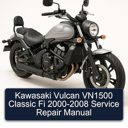 2000-2008 Kawasaki Vulcan VN1500 Classic Fi Service Repair Workshop Manual PDF
