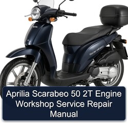 Aprilia Scarabeo 50 2T Engine Service Repair Workshop Manual PDF