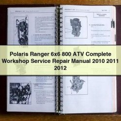 2010-2012 Polaris Ranger 6x6 800 ATV Service Repair Workshop Manual PDF