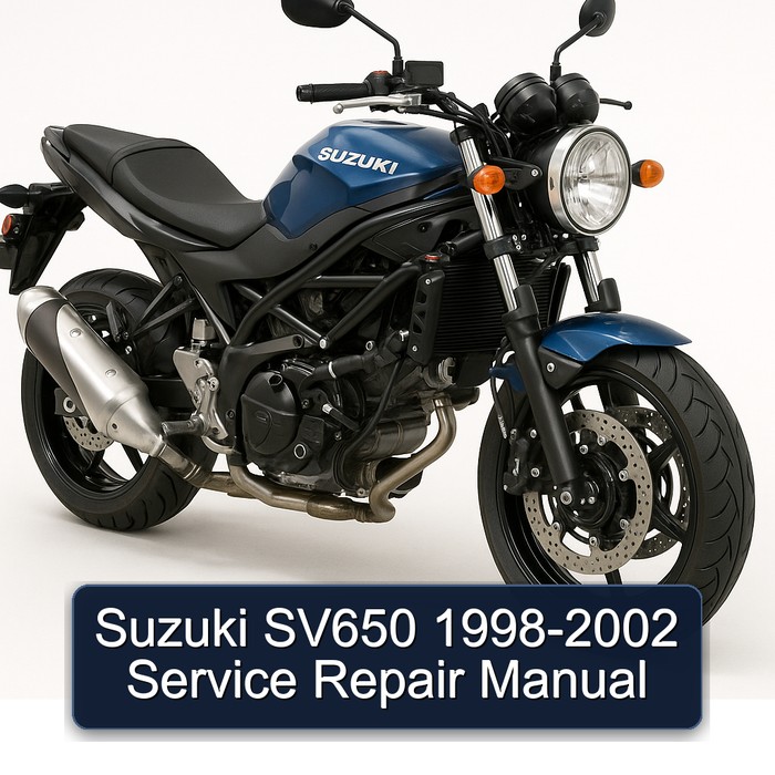 1998-2002 Suzuki SV Models SV650 Service Repair Workshop Manual PDF