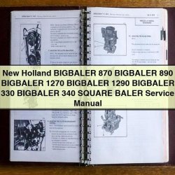 New Holland Bigbaler Series Square Baler Service Repair Workshop Manual PDF