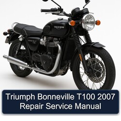 2007 Triumph Bonneville T100 Service Repair Workshop Manual PDF