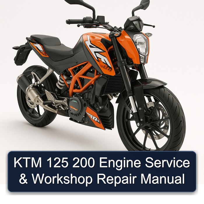 KTM 125 200 Engine Service Repair Workshop Manual PDF