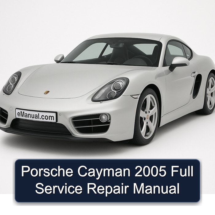 2005 Porsche Cayman Service Repair Workshop Manual PDF