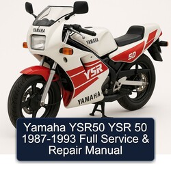 1987-1993 Yamaha YSR50 YSR 50 Service Repair Workshop Manual PDF