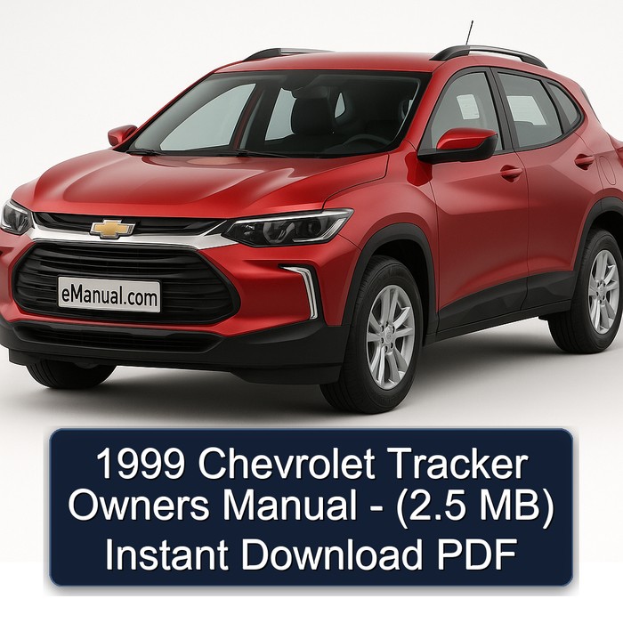 1999 Chevrolet Tracker Owners - (2.5 Mb) Owner's Manual PDF