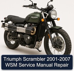 2001-2007 Triumph Scrambler WSM Service Repair Workshop Manual PDF