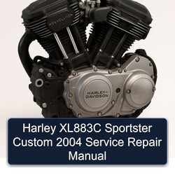 2004 Harley Davidson Sportster XL883C Custom Service Repair Workshop Manual PDF